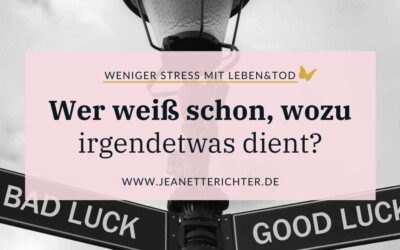 Wer weiß, wozu irgendetwas dient? Meinungen, Sinnfragen & Co.